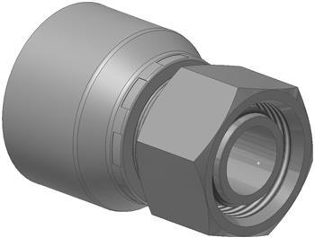 Fitting, P43SS, Dkol, Hun, 3/8