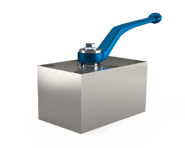 Kuglehane, Manifold, 3-vejs L, DN10, PN500, SS