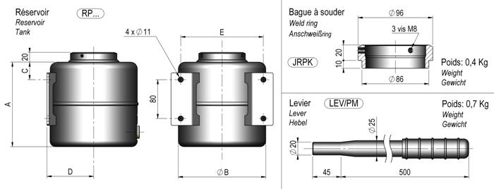Tank F. Chapel Pumpe 2l