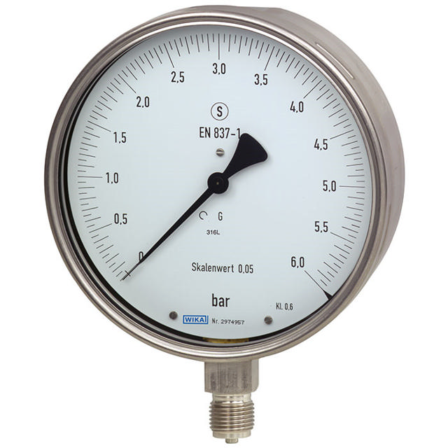 Manometer 0-4mpa Glycerinfyldt