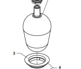Akku, Gummiring, 10L Blære