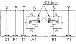 Blok, Sandwich, NG16, ISO 7, T-3A2, P-T