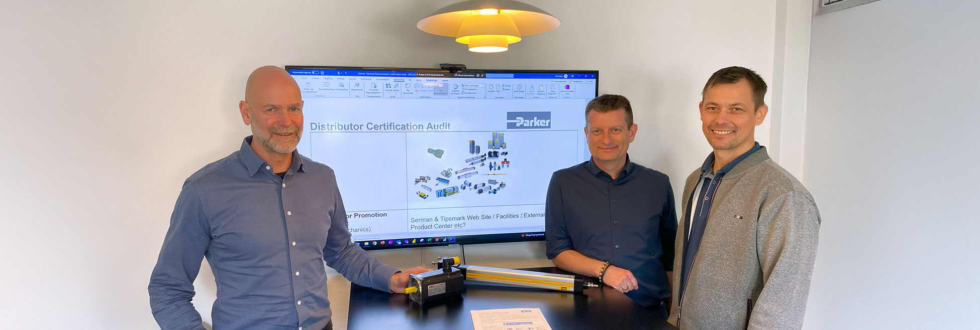 Serman & Tipsmark er nu certificeret Parker Hannifin distributør af elektromekanik